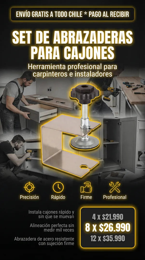 Abrazadera Instalación Frontal Cajón