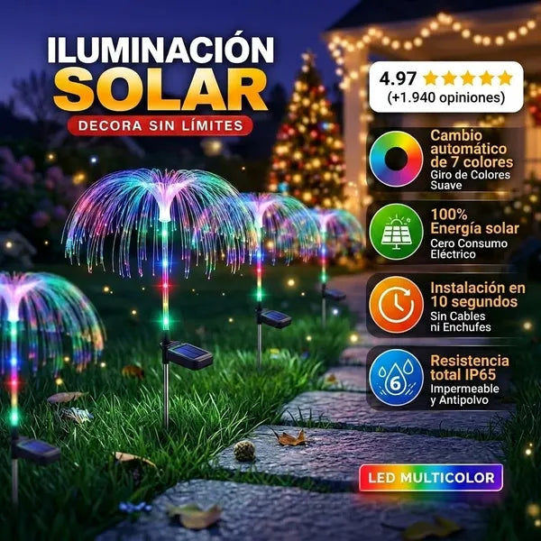 Pack Estacas Led Medusa Solar