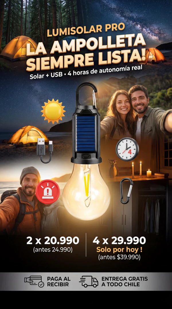 Ampolleta Led LumiSolar Pro