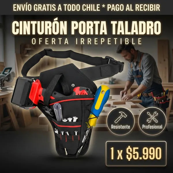Cinturón Porta Taladro y Herramientas
