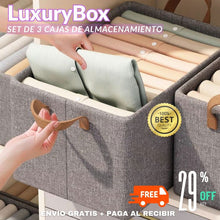 LuxuryBox Set de Cajas de Almacenamiento de Ropero