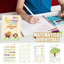 Set De 4 Libros De Caligrafía + Lapices Tinta Mágica